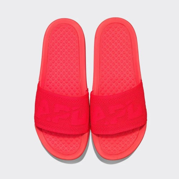 APL Shoes - APL Big Logo TechLoom Slide in Magenta